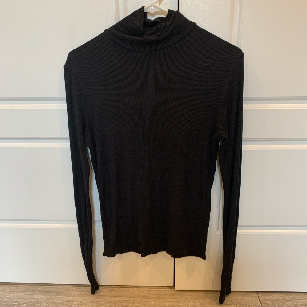 Urban Outfitters black rubber turtleneck